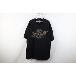 Vtg Majestic Mens 2XL King James Lebron James Cleveland Cavaliers T-Shirt Black